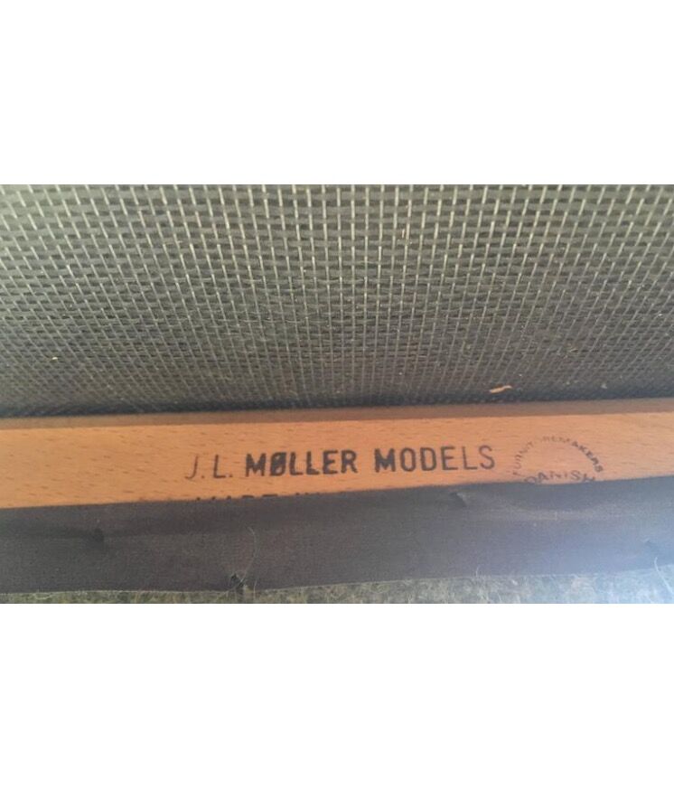 Pair of chairs by JL Moller for Hojbjerg Denmark 1960s teak