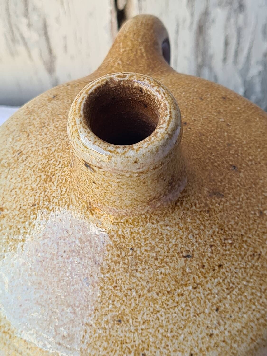 Vase, glazed stoneware pitcher