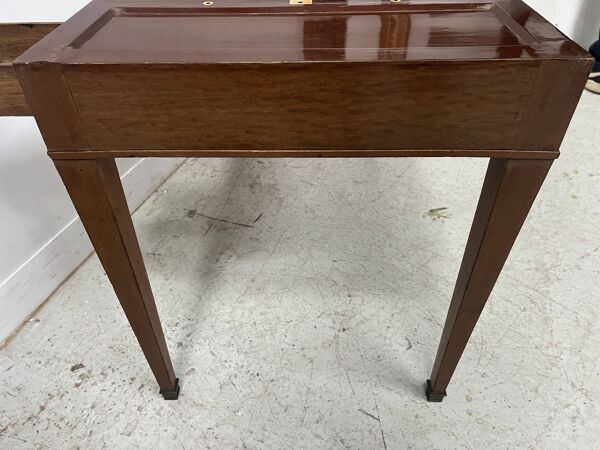 Table a jeux ''Tric Trac'' d'époque Louis XVI en acajou XVIII siècle