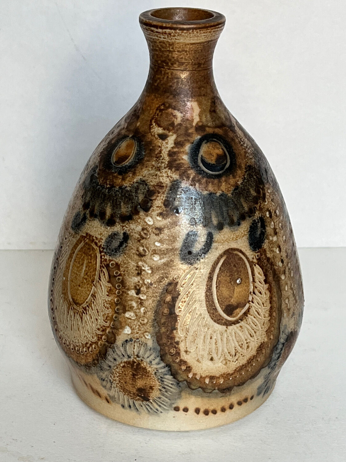 Vase en céramique signé JC Courjault