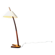 Vintage teak Dornstab floor lamp by J.T. Kalmar & A. Pöll, Austria, 1947