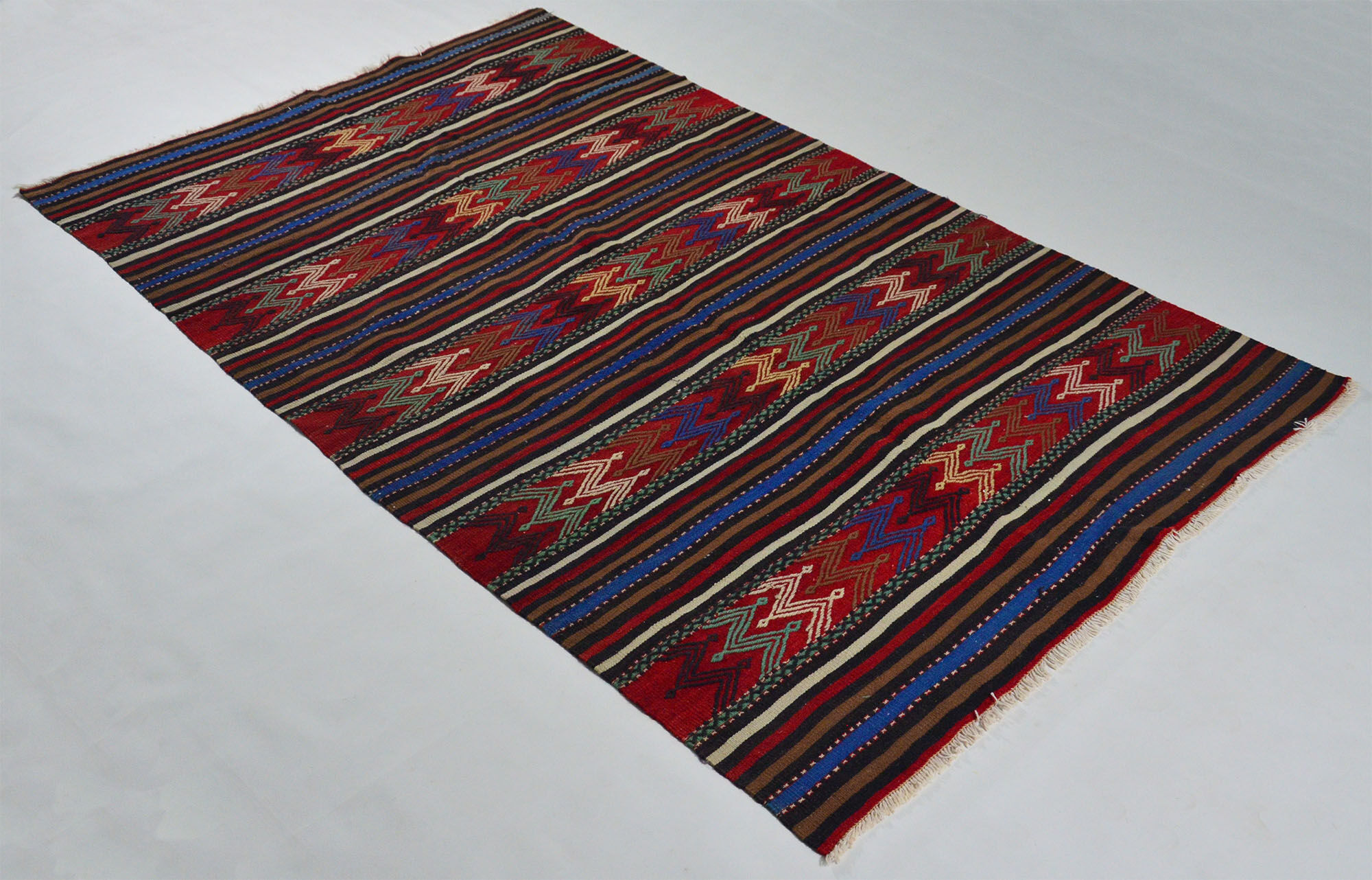 Anatolian handmade kilim rug 236 cm x 150 cm