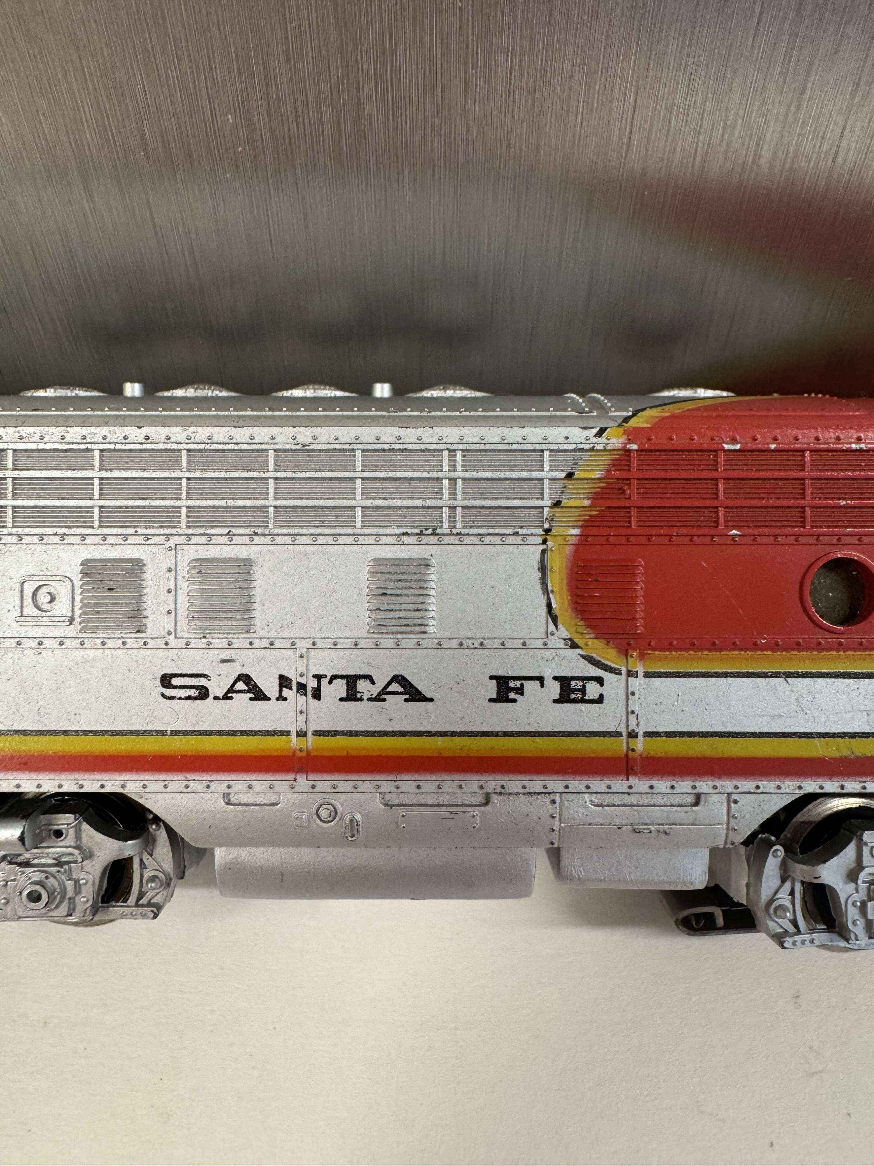 Old train locomotive Marklin Santa fe USA
