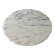 Large white marble cheese platter, rotating, D 31 cm