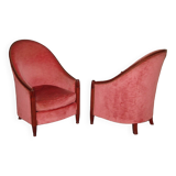 Paire de Fauteuils Art Déco par René Joubert & Philippe Petit pour DIM,