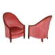 Pair of Art Deco Armchairs by René Joubert & Philippe Petit for DIM,