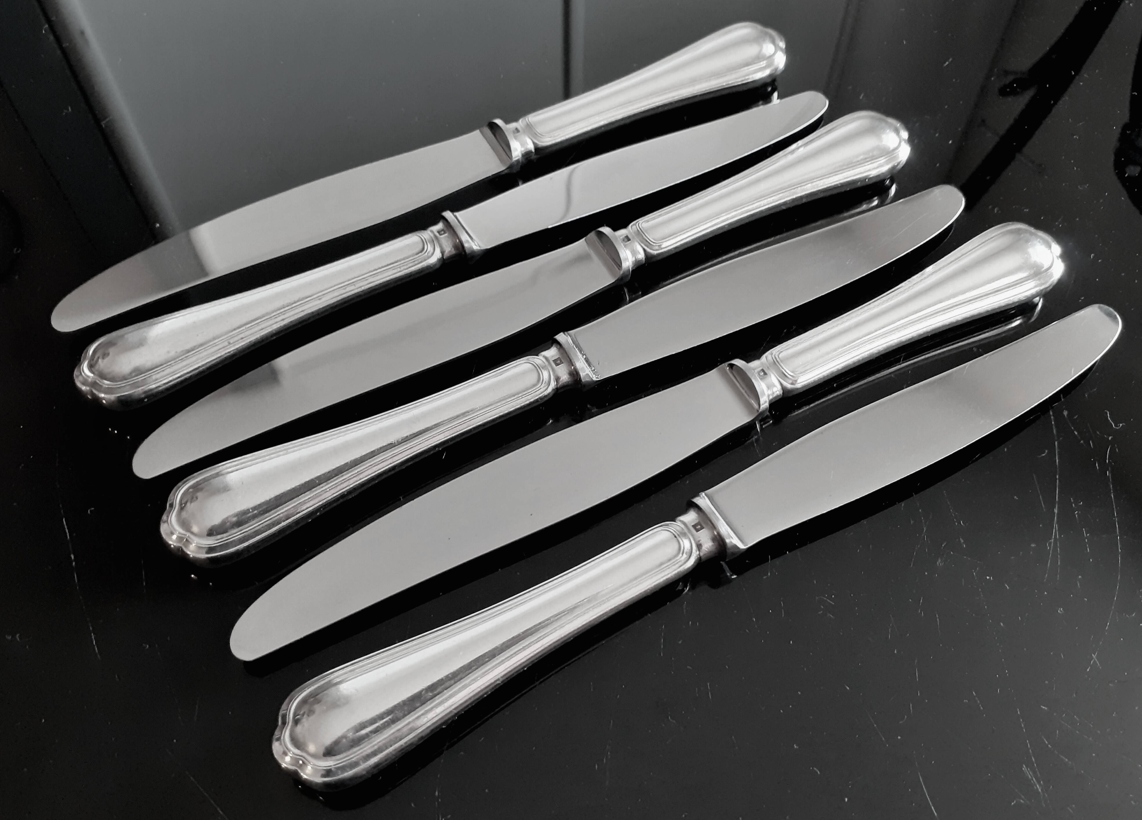 Christofle / 18-piece set, silver-plated metal spatours model