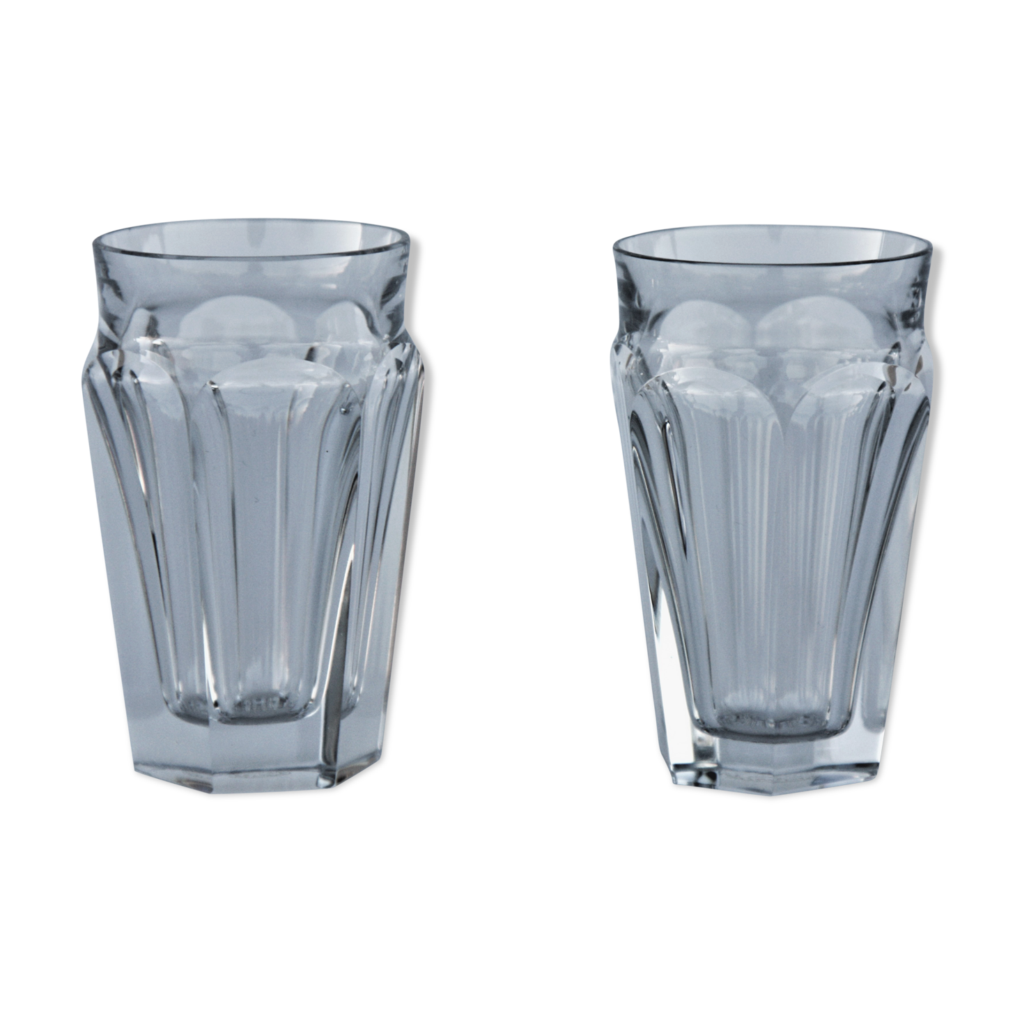 Pair of Baccarat crystal champagne flutes model Talleyrand