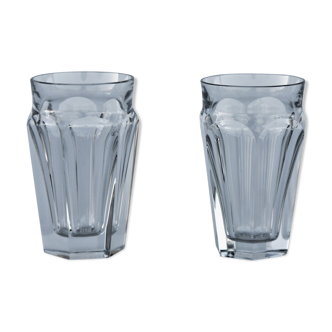 Pair of Baccarat crystal champagne flutes model Talleyrand