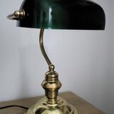 Lampe de banquier du milieu du 20e siècle