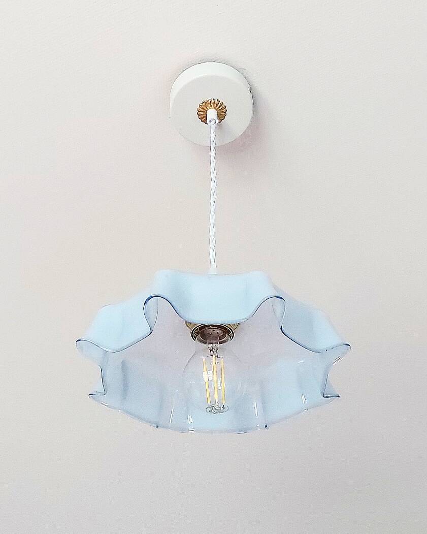 Vintage opaline pendant light
