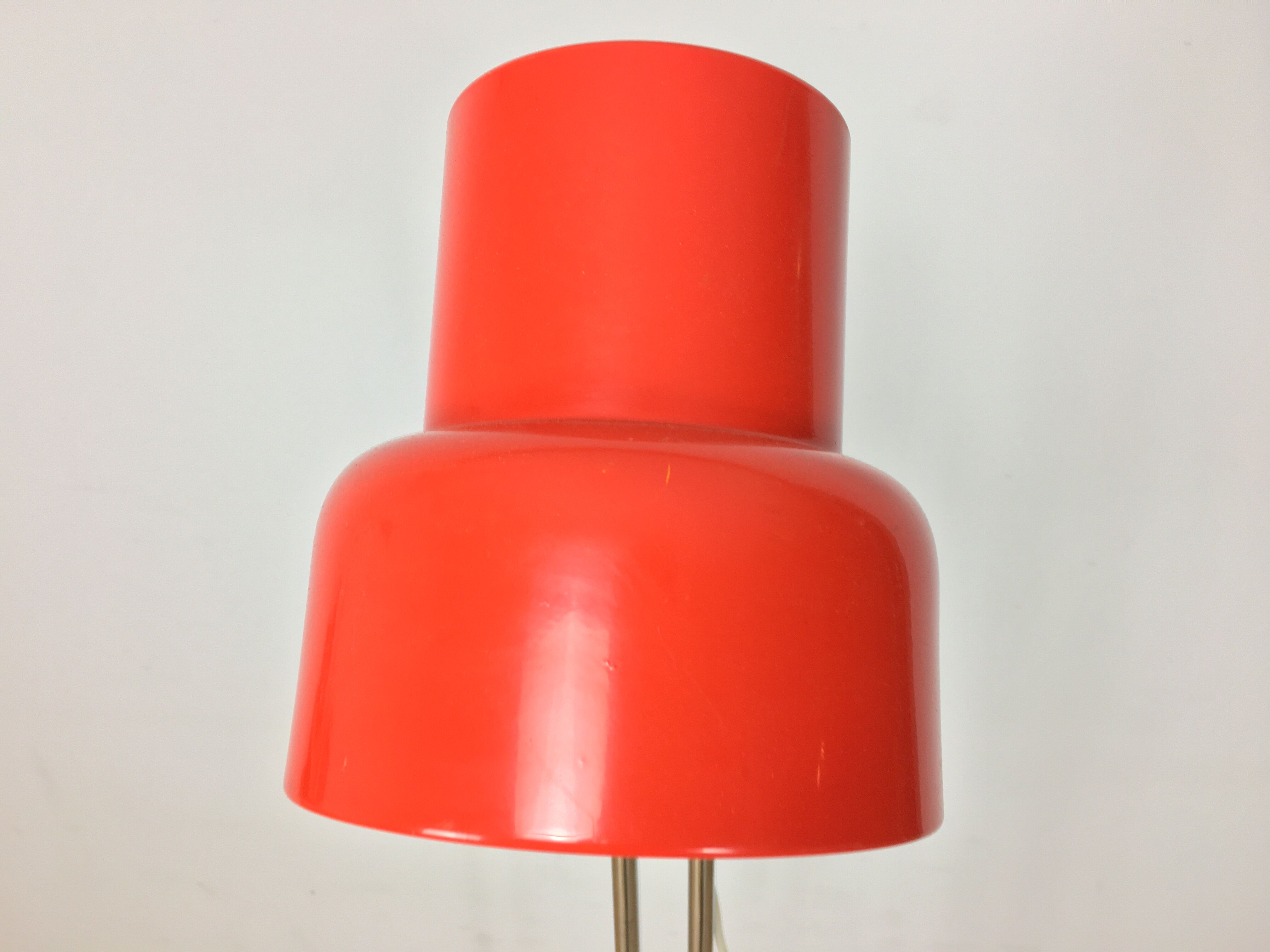 Lamppost for Ikea, space age, orange spot, 70s