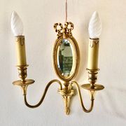 Louis XVI Wall Lamp Lucien Gau Mirror