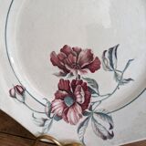 Plate with handles, Saint Amand ceramic serving dish, Simone model