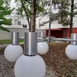 Chrome chandelier