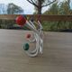 Large vintage coat rack in POP colors