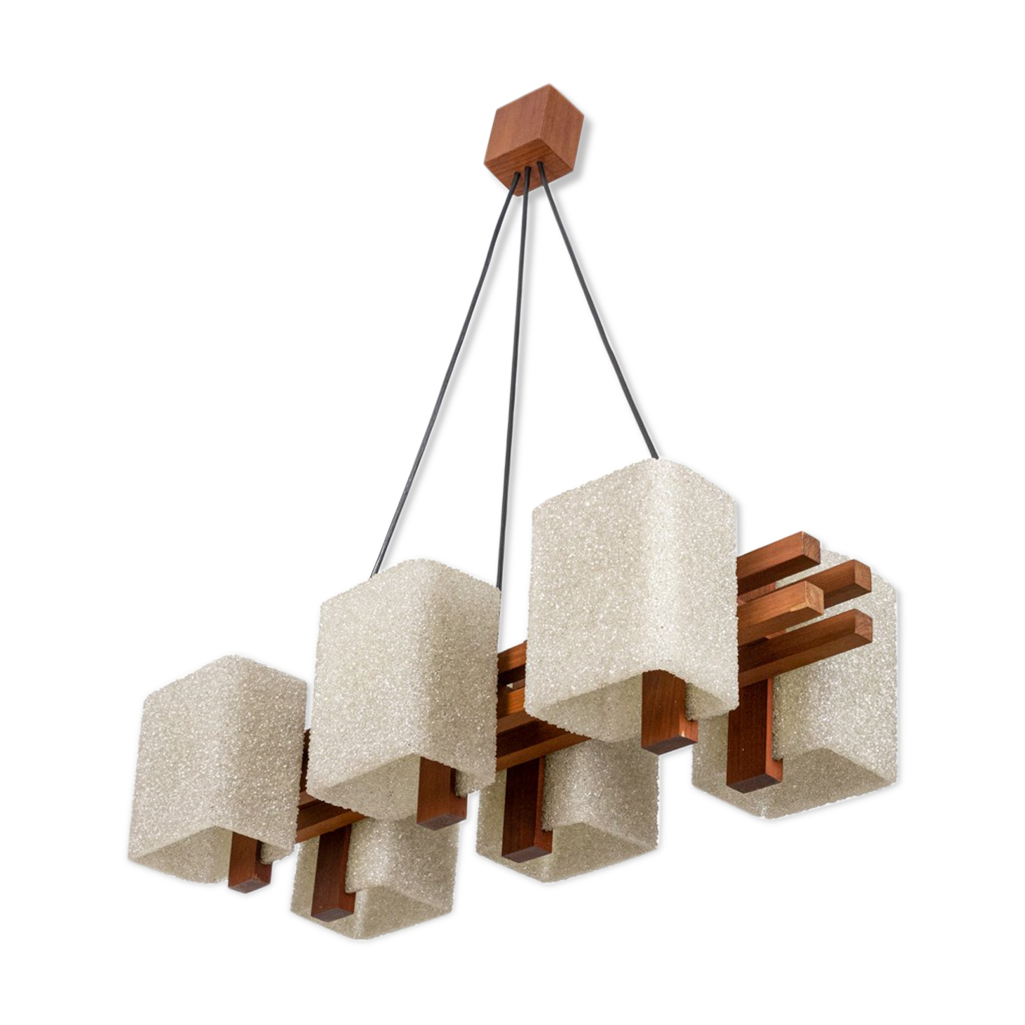 Suspension in granite resin and wood, 1950s