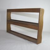 Vintage oak wall spice rack