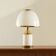 Rare Romeo Rega Murano glass and brass lamp, Italy 1980s
