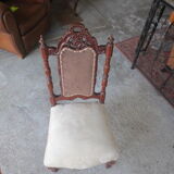 Ancienne chaise de chambre en acajou