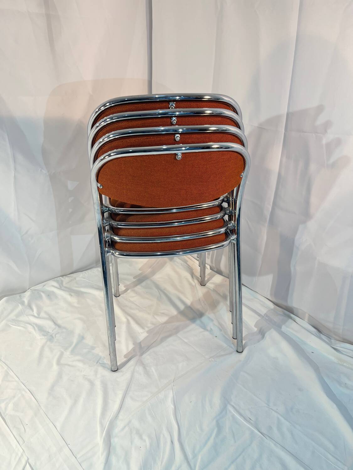 Chaises vintage chrome