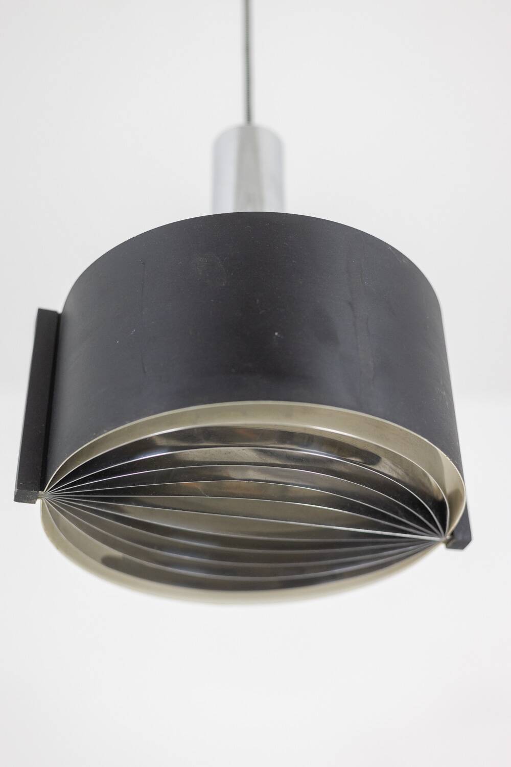 Black lacquered and chrome metal suspension. 1960s.