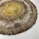 195cm multi-color scandinavian psychedelic batik high pile pop art rya rug 1970s
