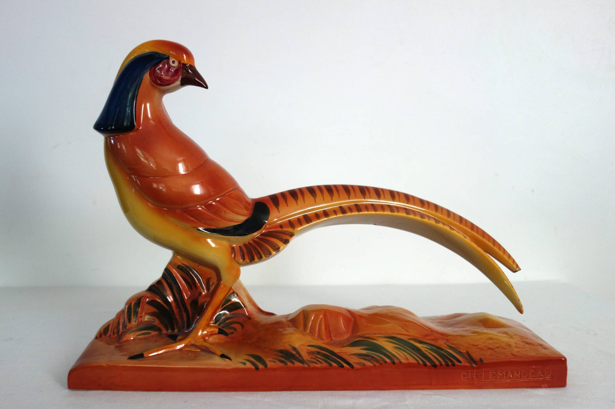 King pheasant by Lemanceau (Saint Clément) circa 1930