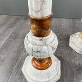 Pair of marble columns, late 19th century work
