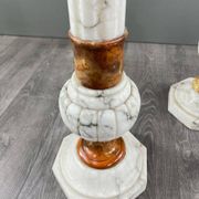 Pair of marble columns, late 19th century work