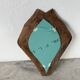 Brutalist wooden mirror 1900