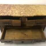 Dresser period Louis XIV walnut