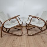 Pair of restored armchairs by Jan Vanek
