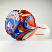 Hand-cut Murano glass vase by Carlo Moretti, Italy, 1970s.