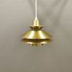 Small hanging lamp from Danish Top-lamps, in brass colored aluminum, produced in the 1980s