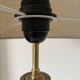 Large handmade stoneware lamp, 1960s-70s