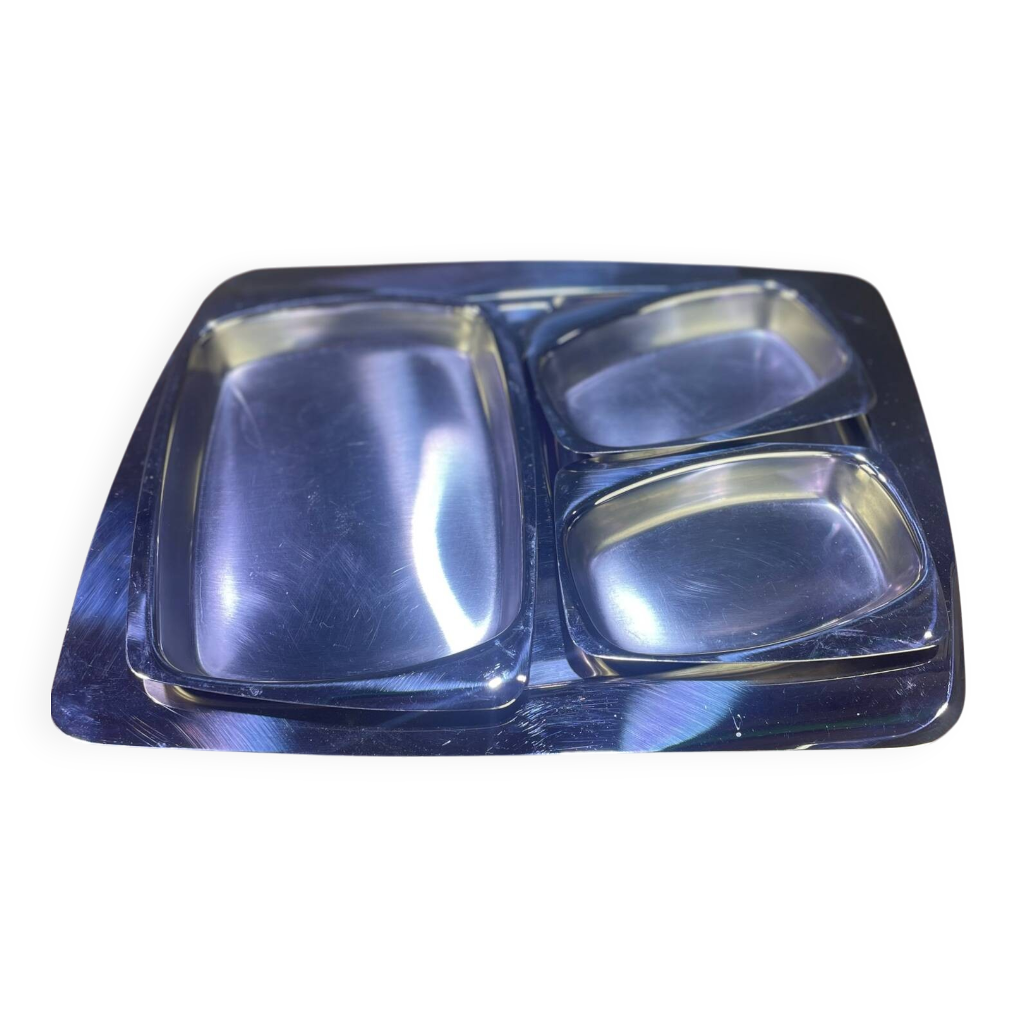 Plateau apéritif en inox