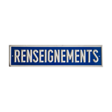 Plaque "renseignents"