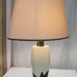 Vintage ceramic and brass lamp 1970-80