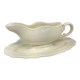 Old sauce boat Ivory made in France Digoin Sarreguemines