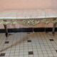 Coffee table in brass and alabaster