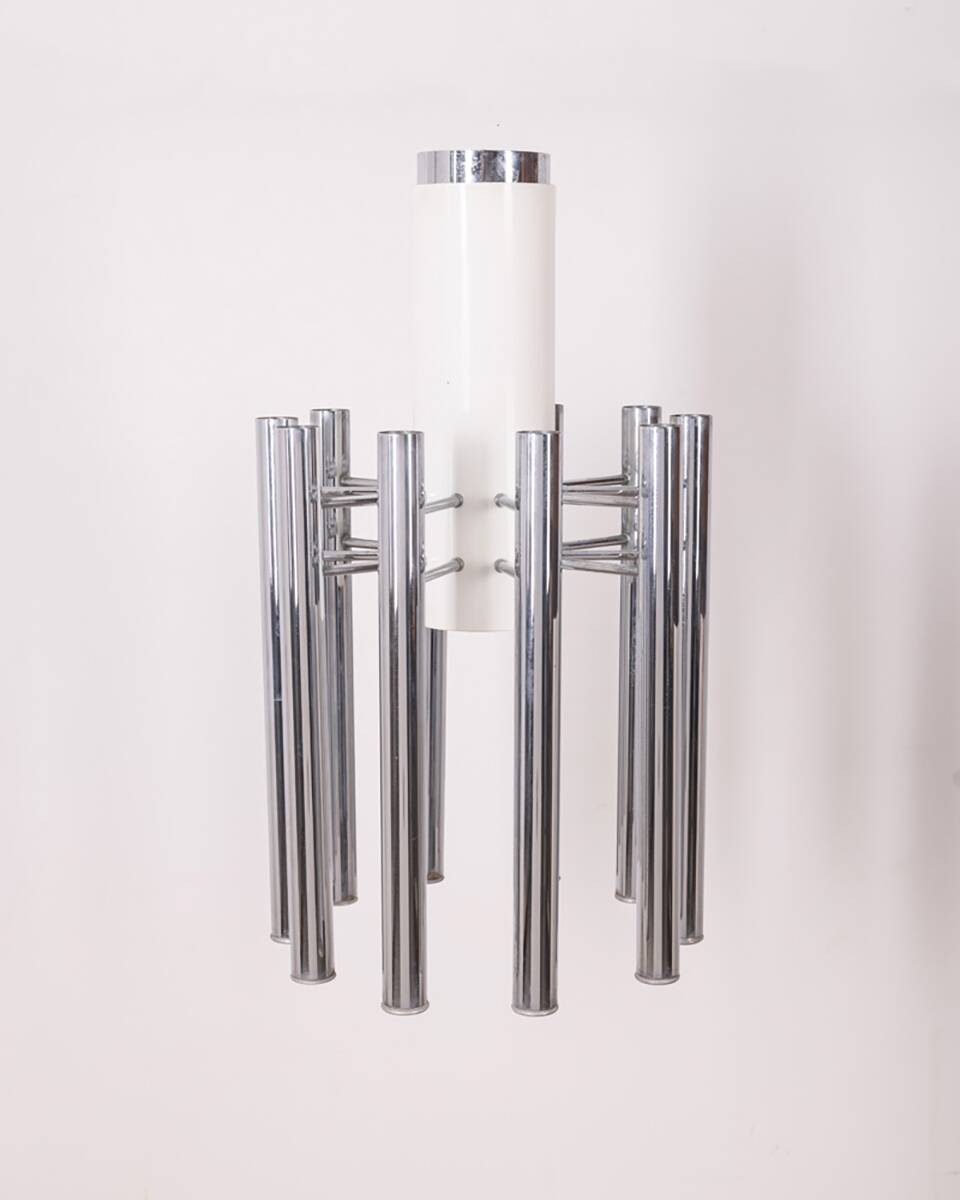 VINTAGE CHANDELIER 80'S MOD. TEODORA DESIGN ANGELO BROTTO FOR ESPERIA
