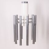 VINTAGE CHANDELIER 80'S MOD. TEODORA DESIGN ANGELO BROTTO FOR ESPERIA