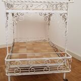 Vintage wrought iron serving trolley from the 1970s