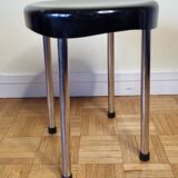 Tabouret en bakélite noir, années 50-60