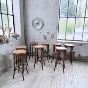Set of 8 bistro-style bar stools Baumann.