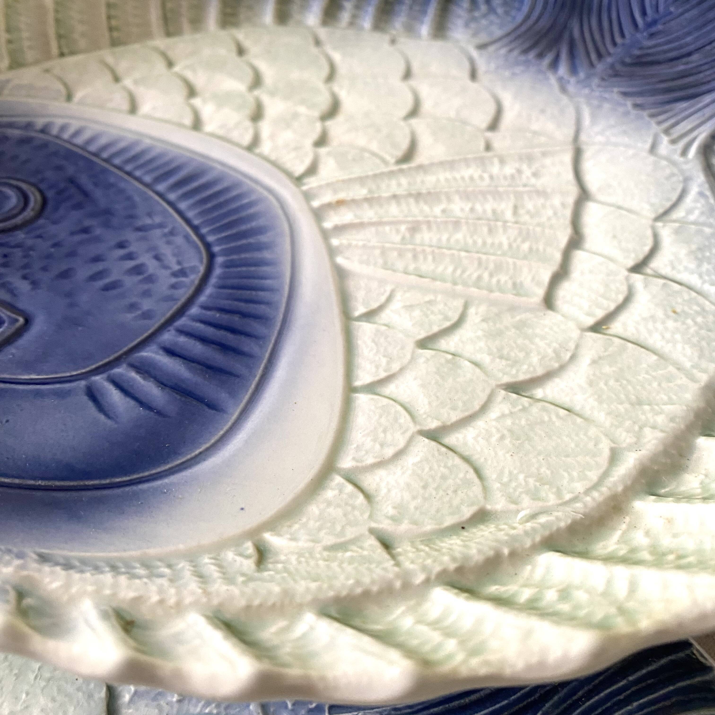 Vintage slip fish plates