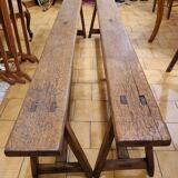 Pair of oak benches