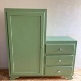 Asymmetrical art deco wardrobe