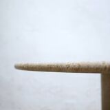 Round dining table in travertine – Ø 140 cm
